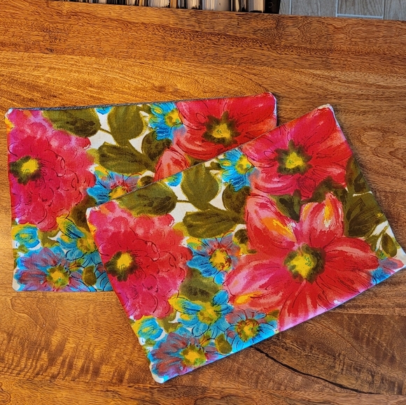 Floral and Denim Pillow Covers - Picture 2 of 5